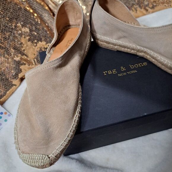 NIB Rag and Bone Delos Espadrille in Sand Suede - Picture 9 of 16